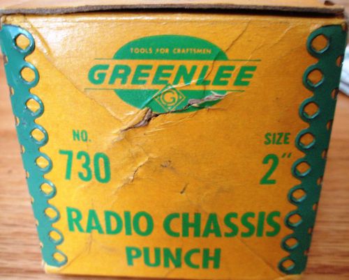 GREENLEE 730 Knockout Standard Round Radio Chassis Punch Die 2&#034;