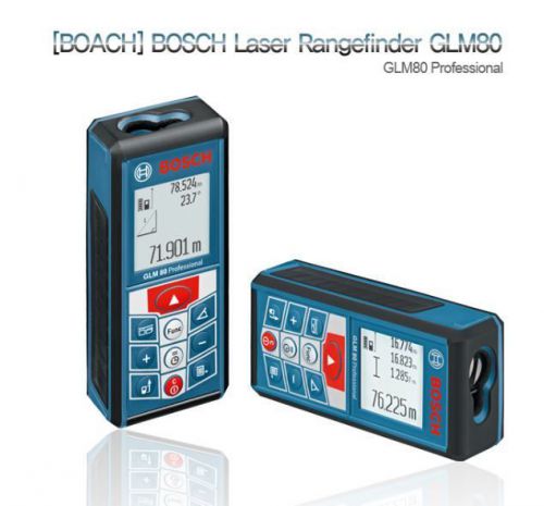 BOSCH GLM80 Laser Distance and Angle Measurer (Li-lon) /265ft 80m
