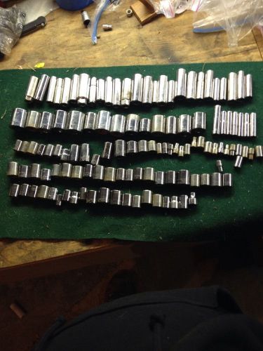 Craftsman Misc Used 123 Sockets Misc Metric And Standard, Various Drives/points