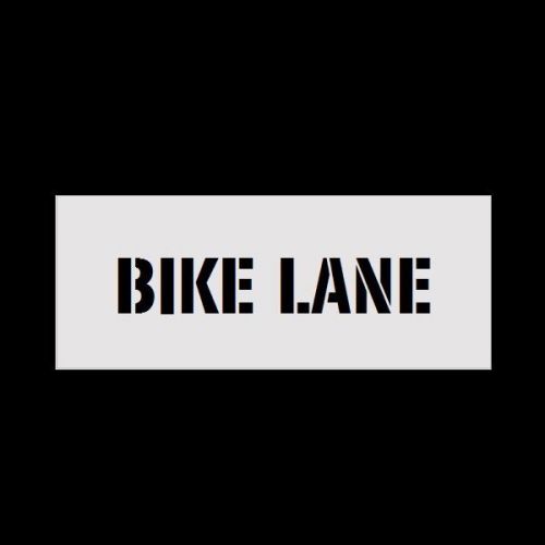 4&#034; letters bike lane reusable stencil for parking lot spray painting 2mm pvc for sale