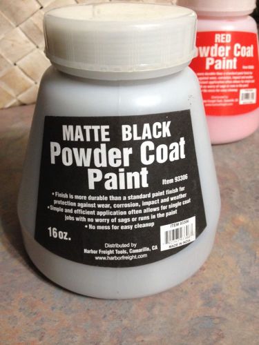 Matte Black powder coating paint