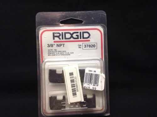 Ridgid 37820 Threading Dies, 3/8&#034; NPT, New in Packaging