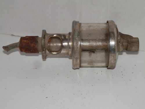 Old Hit Miss Gas Steam Engine Metal Glass Cylinder Oiler Marked Patd 3-30-15 