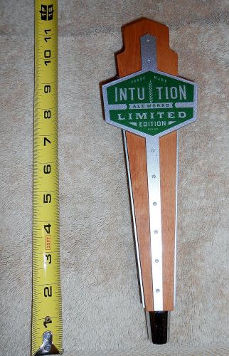 INTUITION ALE WORKS, LIMITED EDITION BEER TAP HANDLE, Kegerator, Jobckey Box