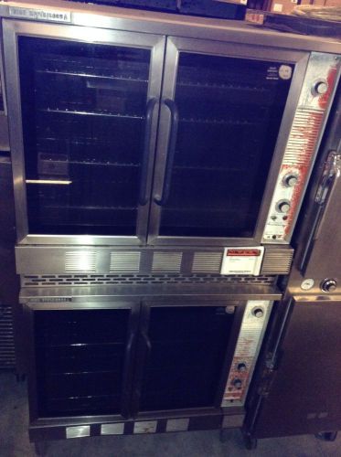 Used restaurant equipment double-deck, convention oven - market forge mod: 8192 for sale