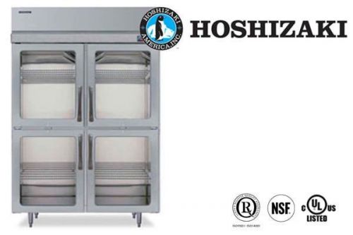 Hoshizaki commercial reach-in refrigerator prof series 2-sec 1/2glass rh2-ssb-hg for sale