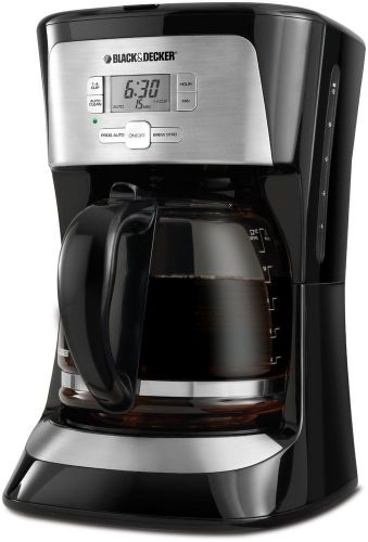 12 cup programmable coffee maker black long coffee cm2020b for sale
