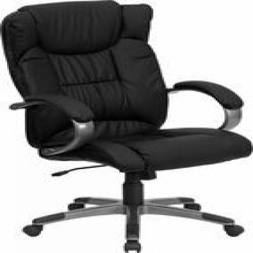 Flash Furniture BT-9088-BK-GG High Back Black Leather Executive Office Chair
