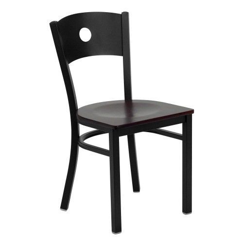 Flash furniture xu-dg-60119-cir-mahw-gg hercules series black circle back metal for sale