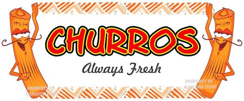 Churros Decal 24&#034; Concession Food Truck Cart Restaurant Menu Vinyl Sticker