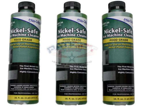 3 PACK OF NU-CALGON 4287-34 NICKEL SAFE ICE MACHINE CLEANER