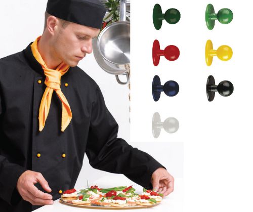 CHEF&#039;S JACKET STUDS (PR652) COOKING HOSPITALITY 7 COLOURS