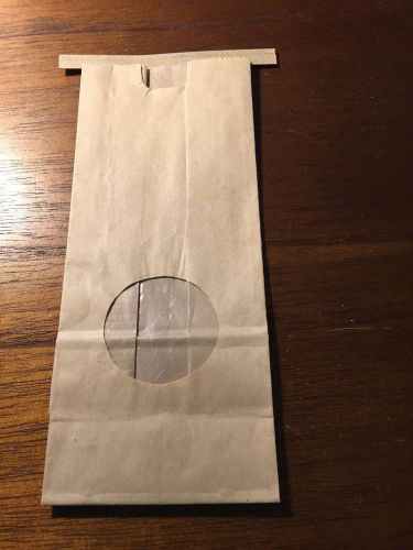 Lot 25 1/2 half pound coffee cookie bakery window bags with tin ties kraft for sale