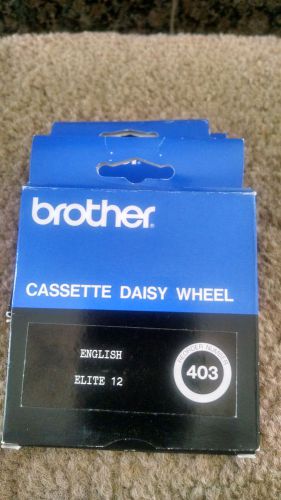Cassette Daisy Wheel for Brother Typewriters #403 ENGLISH ELITE 12
