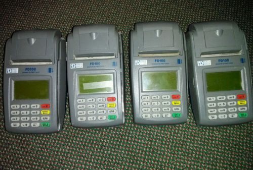 LOT OF (4) FIRST DATA FD-100 TERMINAL CREDIT CARD