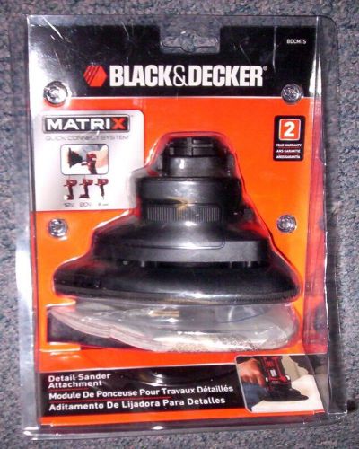 Black &amp; decker matrix detail sanding attachment with 6 sandpaper shts-nip-nr for sale