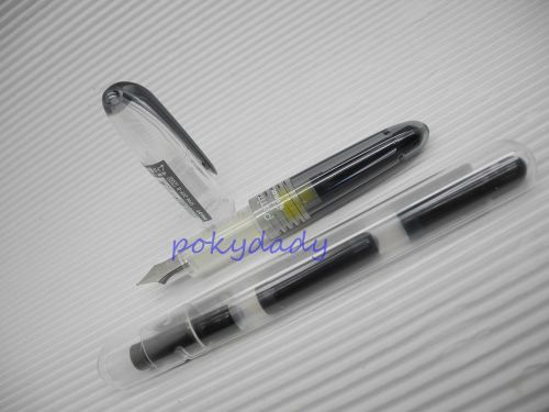 2 pen + 3 cartridge Pilot SPN-20F Petit fine nib Fountain pen BLACK(Japan)