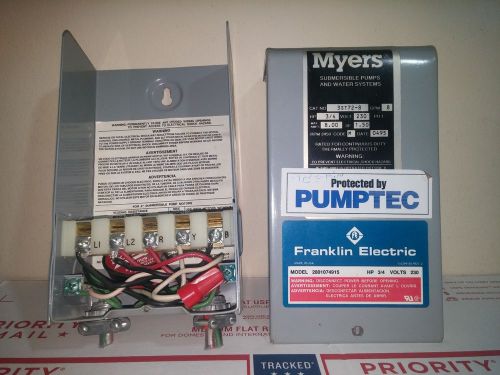PUMPTEC PROTECTED 3/4 HP 230V Franklin Control Box Submersible Pump #2801074915