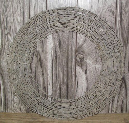 Vintage roll wreath fencing craft decor barb wire for sale