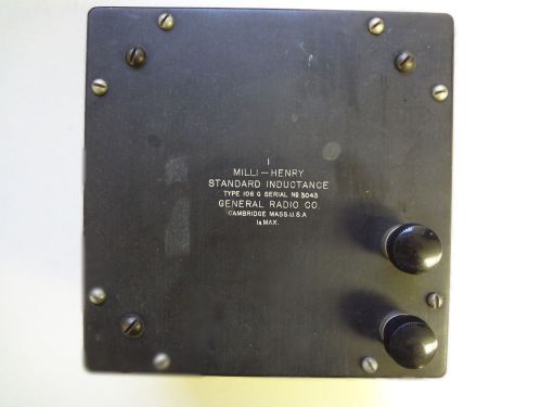 Standard Inductance. General Radio Co. Type 106G. 1 milli-Henry.