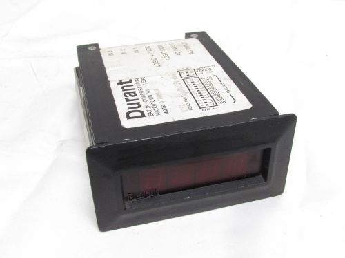 DURANT 47000420 VARIABLE TIME BASE RATE INDICATOR METER 120VAC 50/60HZ **XLNT**