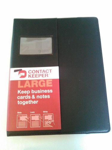 CONTACT KEEPER LARGE BUISINESS CARDS &amp; NOTES BINDER (NEW)