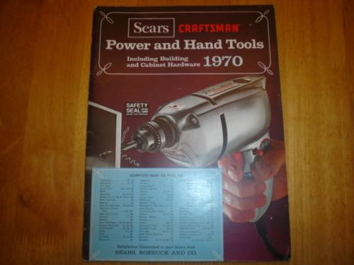 1970 SEARS CRAFTSMAN POWER AND HAND TOOL CATALOG  VG COND