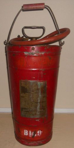 Copper Fire Extinguisher Lofstrand Pump Type 4 Gallon Painted Copper
