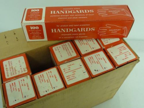 135035 Old-Stock, Handgards 200-618 Plastic Gloves, Medium, Case of 1000