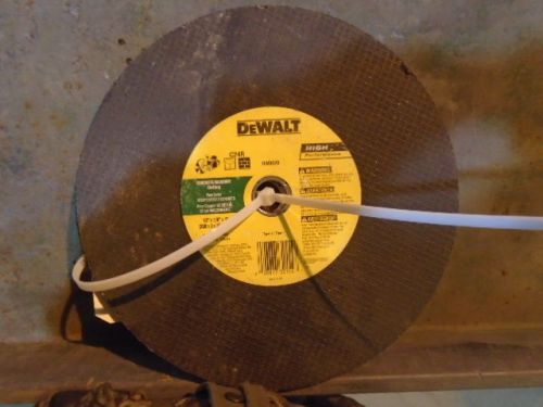 DEWALT 12 X 1/8 X 1 CUT OFF WHEEL NEW 1 LOT OF 3 SEE AVAILABLE PHOTOS