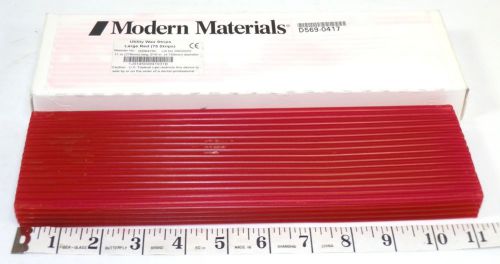 75 pc  red utility wax strips 11&#034; x 3/16&#034;  modern materials 50094193~ for sale