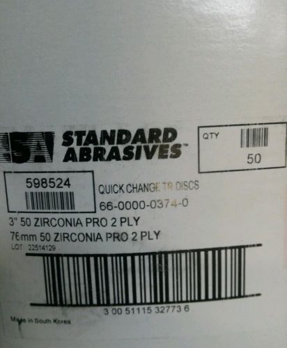 Standard abrasives 3&#034; 50grit Roloc discs
