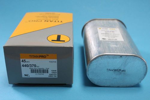NEW IN BOX, Oval Motor Run Capacitor, 45mfd 440/370volt, FREE SHIP!!