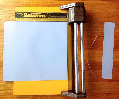 Original Rotatrim 12&#034; rotatrim paper cutter made in England