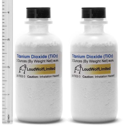 Titanium Dioxide  Ultra Pure (99.99%)  Fine Powder  6 Oz  SHIPS FAST from USA