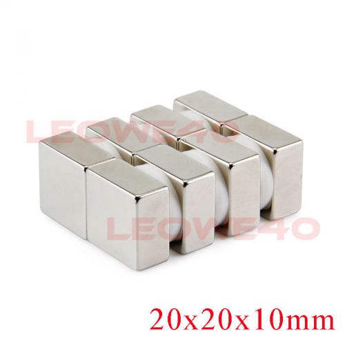 2pcs n50 20x20x10mmstrong square magnet rare earth neodymium n718 from london for sale