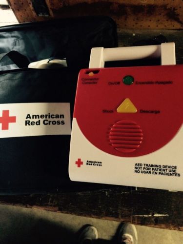 Red cross aed trainer 5 pack with carrying case for sale