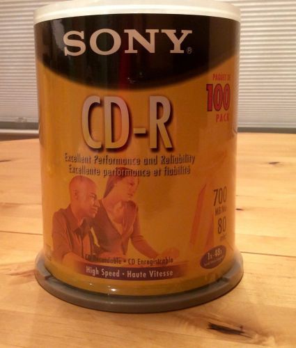 Sony CD-R 100 Pack 700 MB/Mo 80 Minute 1x-48x