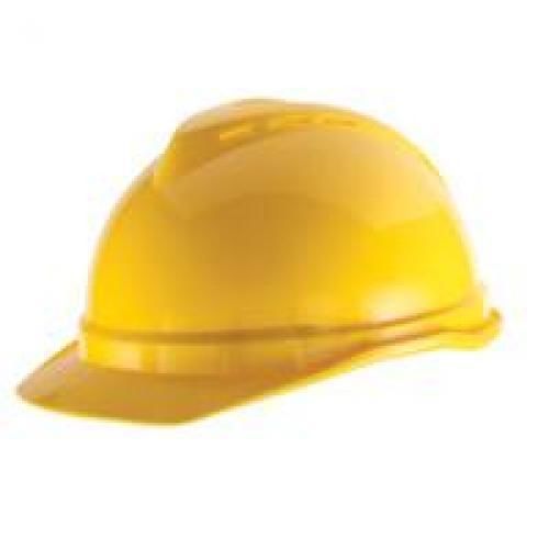 Msa safety works hard hat yellow vented 10034020 for sale