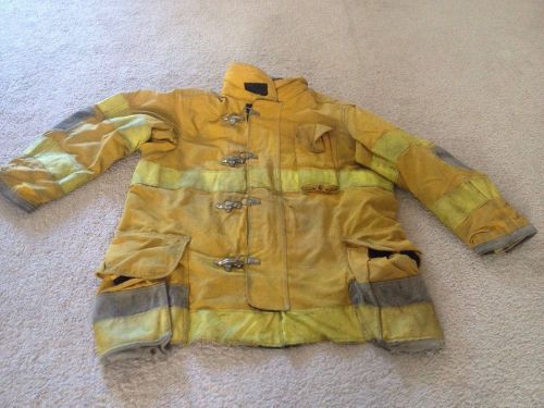 Firefighter bunker  jacket turnout gear coat lion apparel janesville 4635r for sale