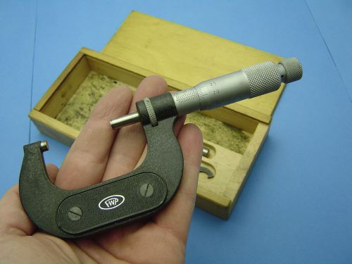 FWP 25-50mm Metric Micrometer CRBD Faces w 25mm standard, wrench &amp; case