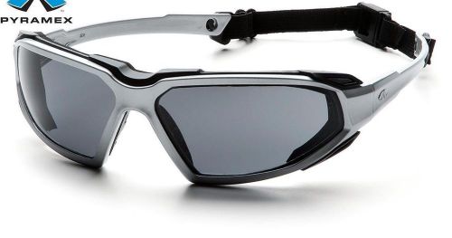 Pyramex Highlander Silver Smoke Anti Fog Lens Padded Safety Glasses Sunglasses