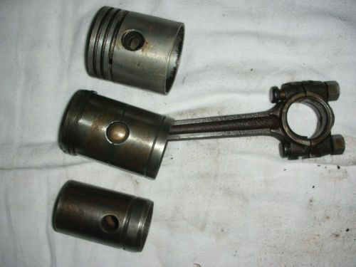 Small Pistons and Connecting Rod - 99 CENT NO RESERVE