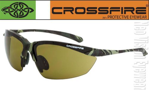 Crossfire Sniper Camo HD Green High Definition Safety Glasses Sunglasses Z87+