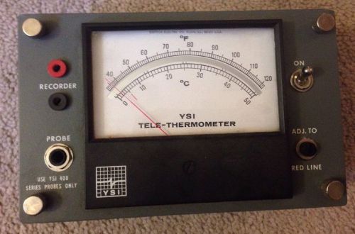 YSI YELLOW SPRING 43TA TELE-THERMOMETER - POWERS ON