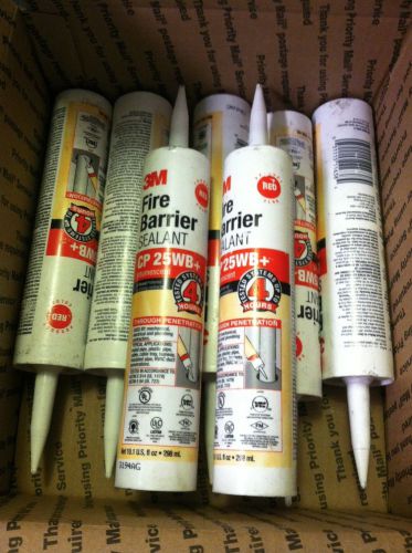 LOT 7 TUBES 3M CP 25WB+ FIRE BARRIER SEALANT RED FIRESTOP INTUMESCENT