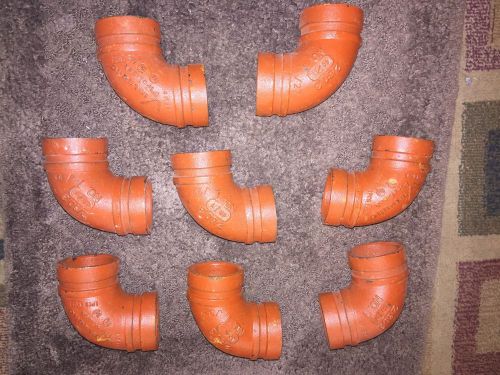 2&#034; Victaulic 90 degree Fittings - Lot of 8. Free Shipping!!!