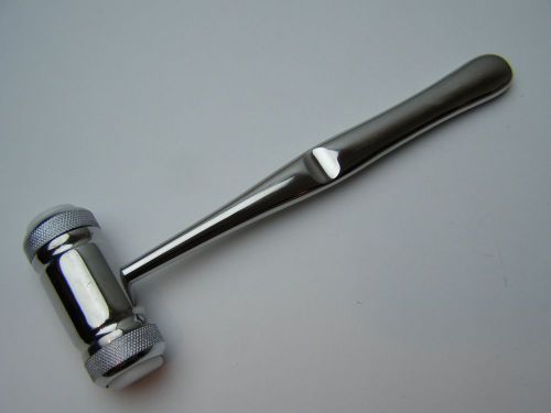 Mead mallet 7.5&#034; 8 oz head 2 replaceable nylon caps dental implant orthopedic for sale