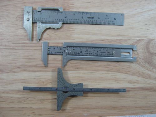 3 Micrometers, Calipers, Sears # 4025, Craftsman No. 40442, General, Tools