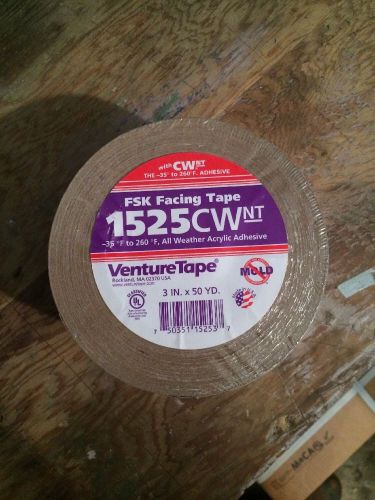 Venture 1525 cw nt PROFESSIONAL HVAC All Weather Foil Tape 3&#034; X 50 YD